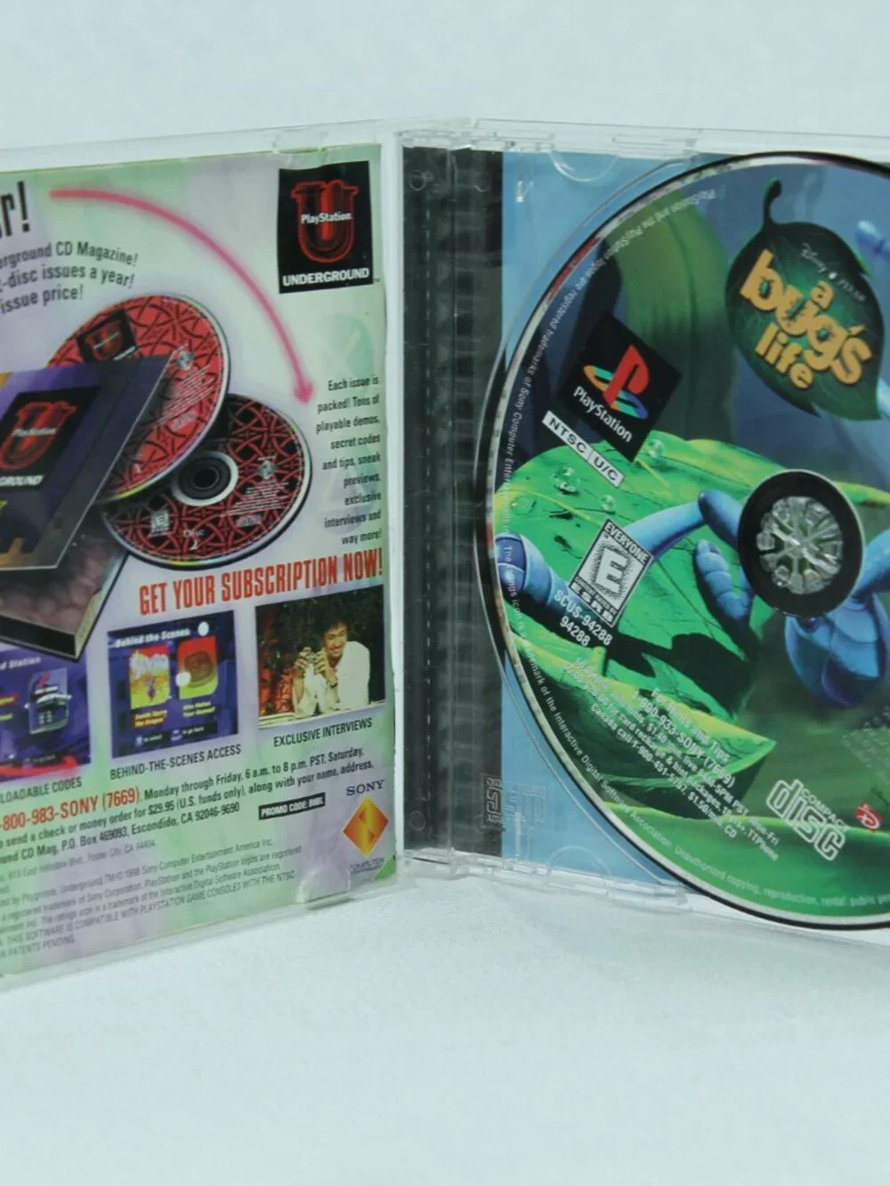 A Bug's Life PS1 Black Label Authentic Sony PlayStation 1 First Edition CIB